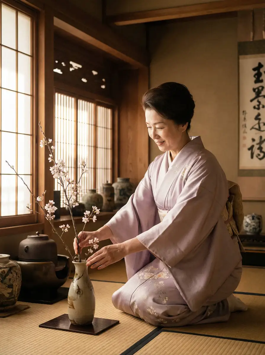 一位优雅的 仓井空 | 仓井空电影大全 - 仓井空官方平台在线观看 在和室中插花